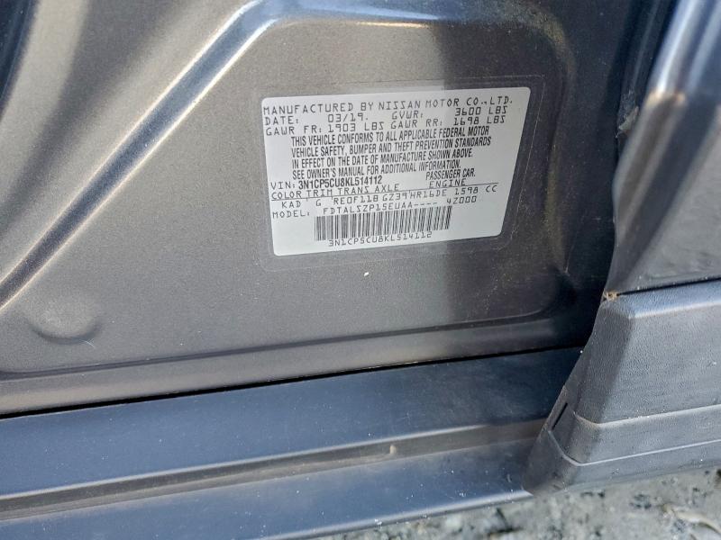 2019 NISSAN KICKS S #3303944689