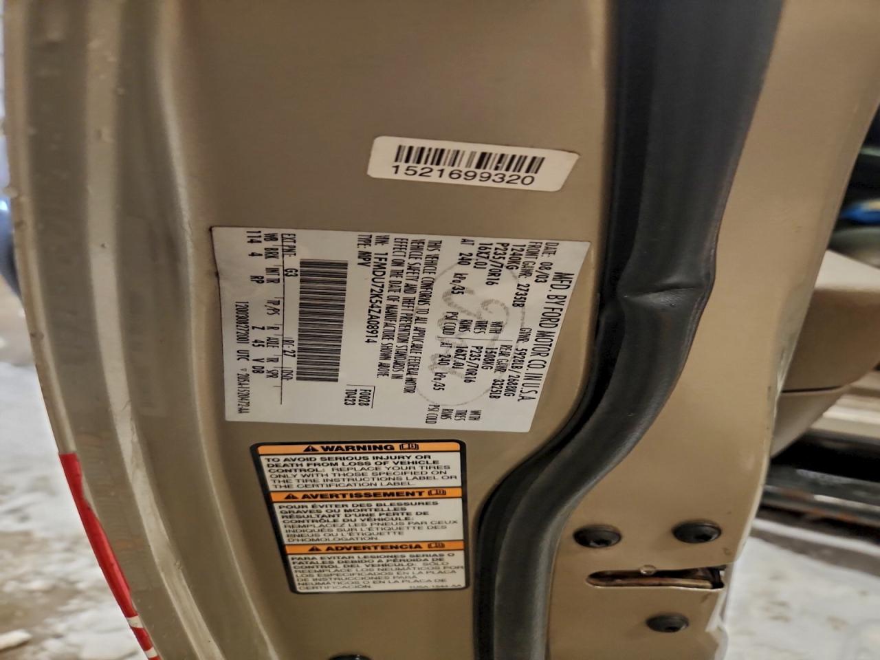 Lot #3315996126 2004 FORD EXPLORER X