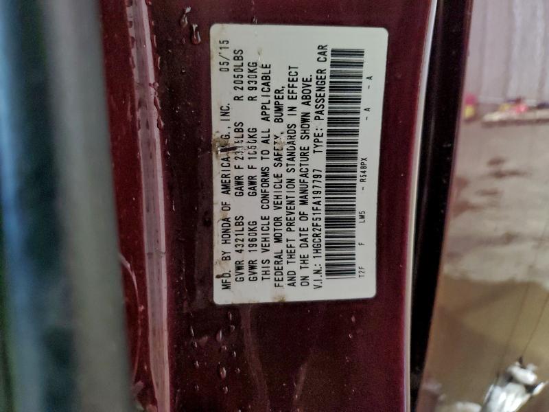 2015 HONDA ACCORD SPO #3316877072