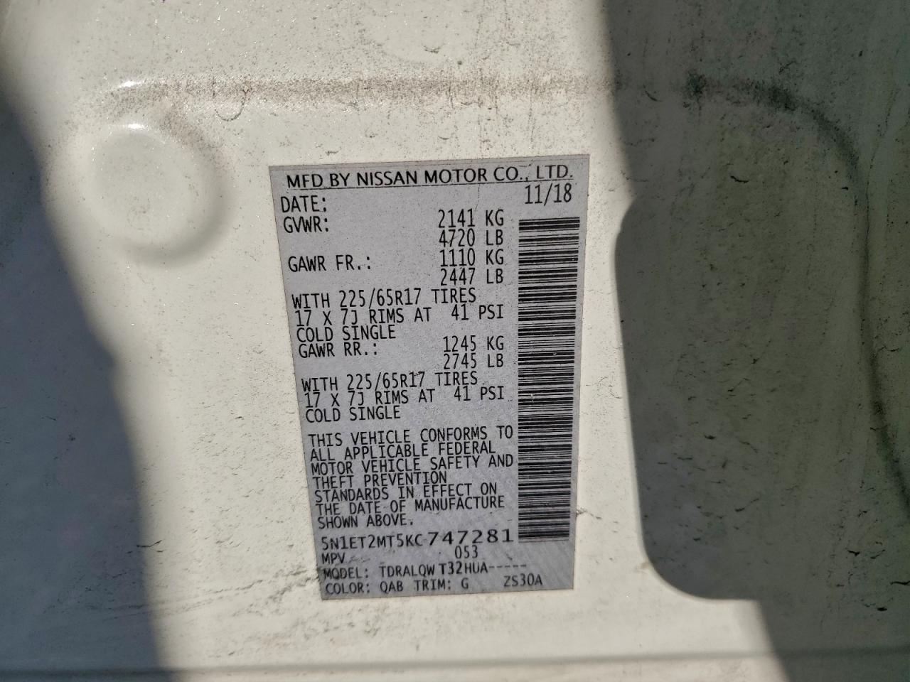 NISSAN ROGUE SV HYBRID