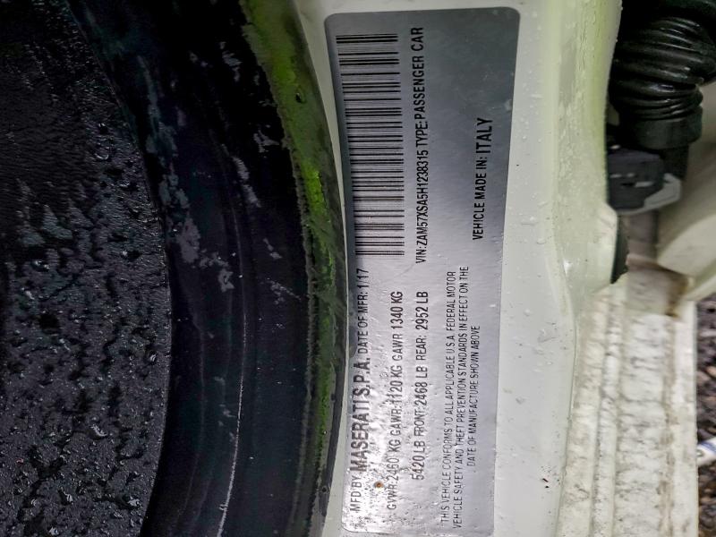 2017 MASERATI GHIBLI #3306393555