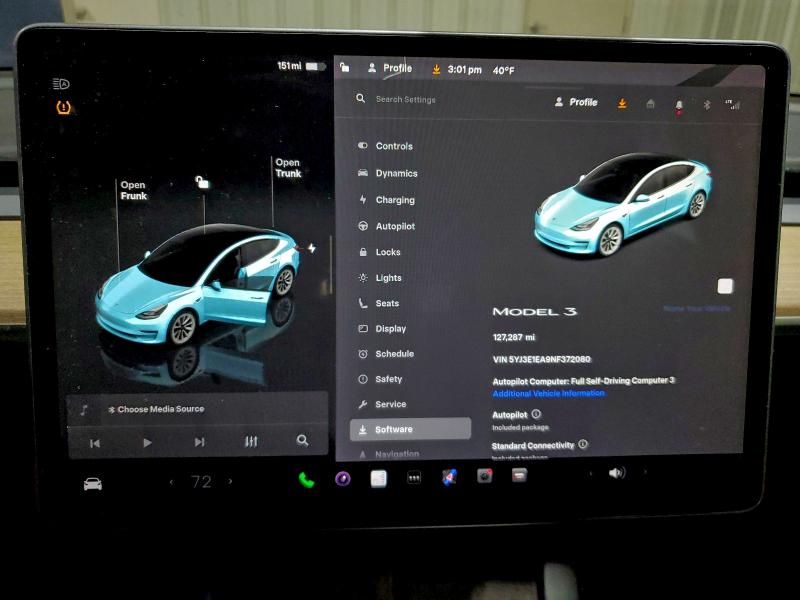 2022 TESLA MODEL 3 #3305304300