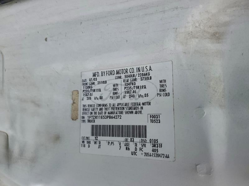 2003 FORD RANGER #3311603342