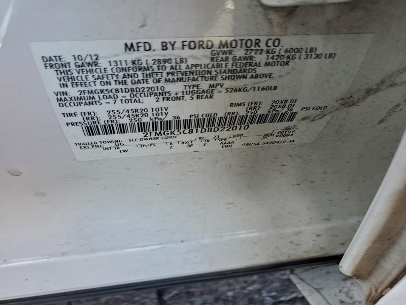 2013 FORD FLEX SEL #3319348757