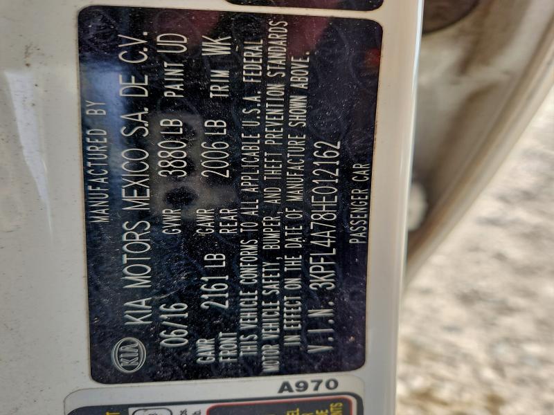 2017 KIA FORTE LX #3302976634