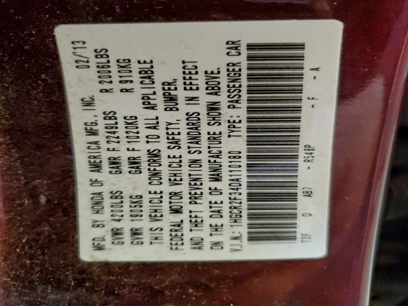 2013 HONDA ACCORD LX #3304632947