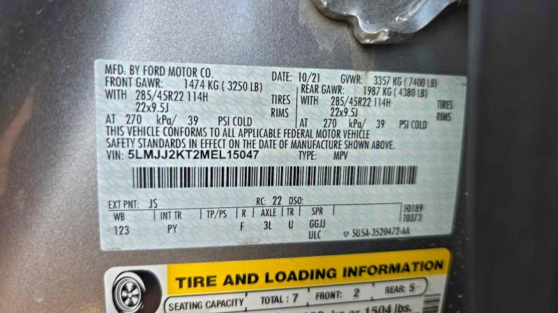 2021 LINCOLN NAVIGATOR #3312259772