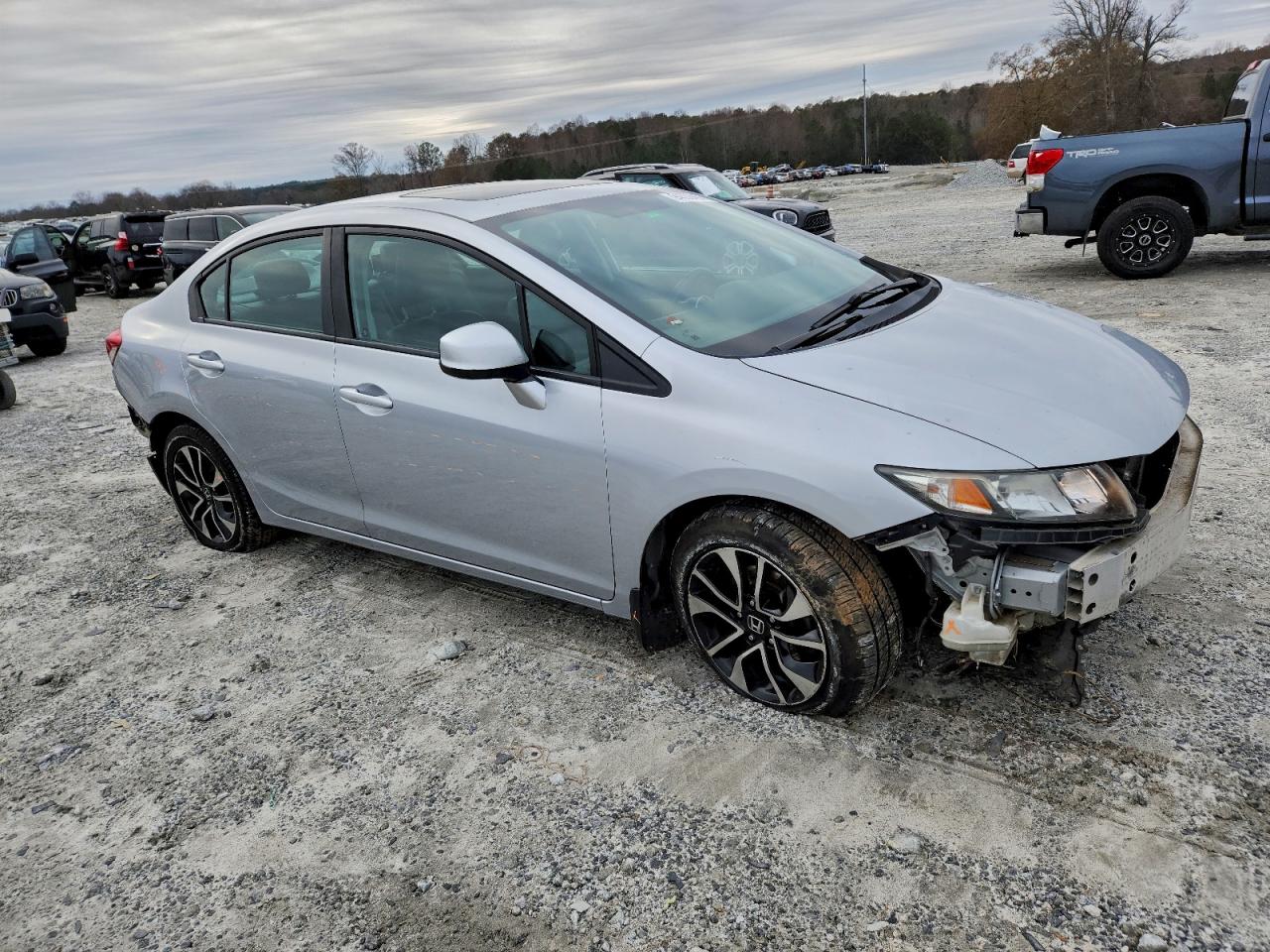Lot #3302855911 2013 HONDA CIVIC EXL