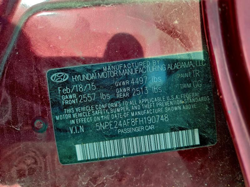 2015 HYUNDAI SONATA SE #3311619221