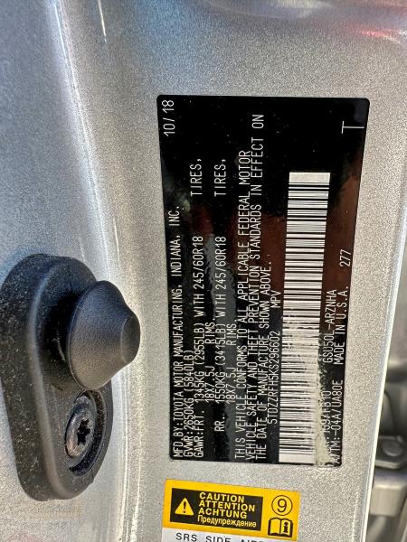 2019 TOYOTA HIGHLANDER #3303563933