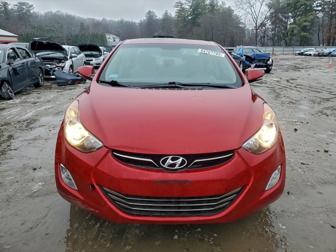 Lot #3315727348 2013 HYUNDAI ELANTRA GL