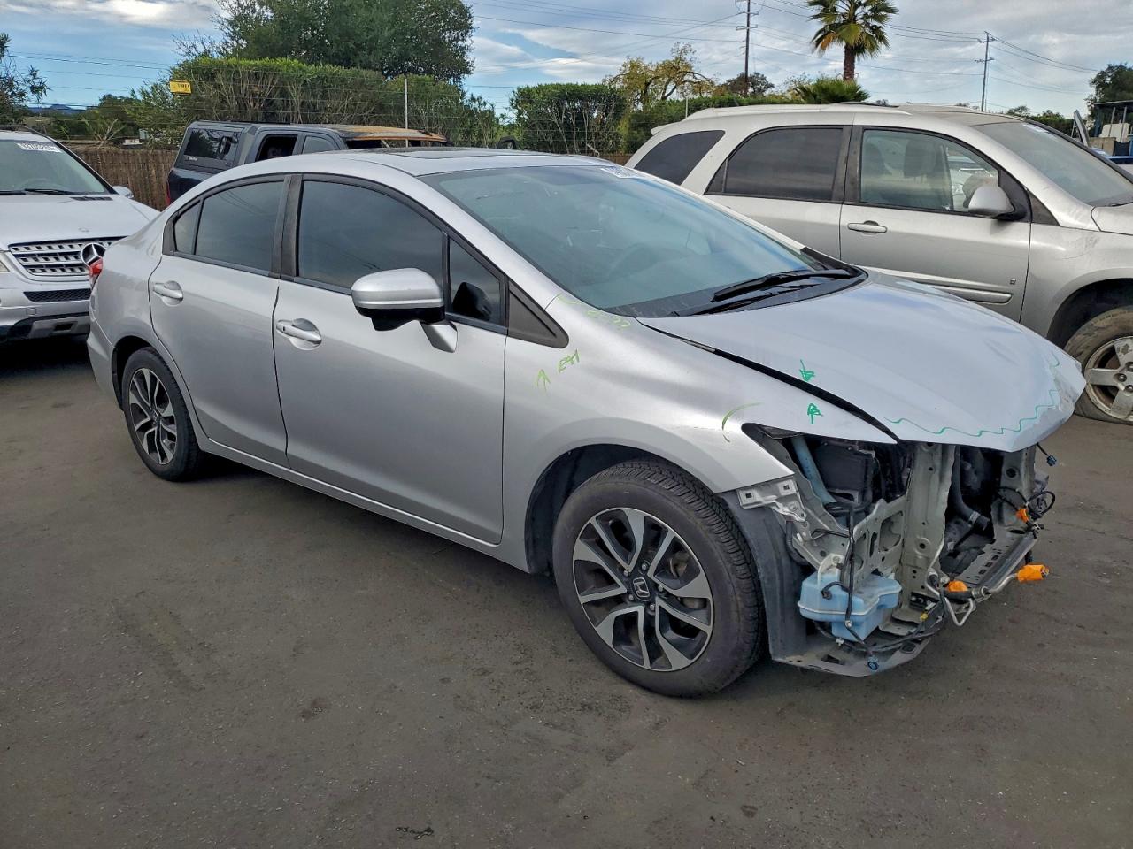 Lot #3317026092 2014 HONDA CIVIC EX