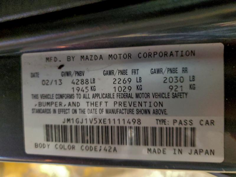 2014 MAZDA 6 TOURING #3310533086