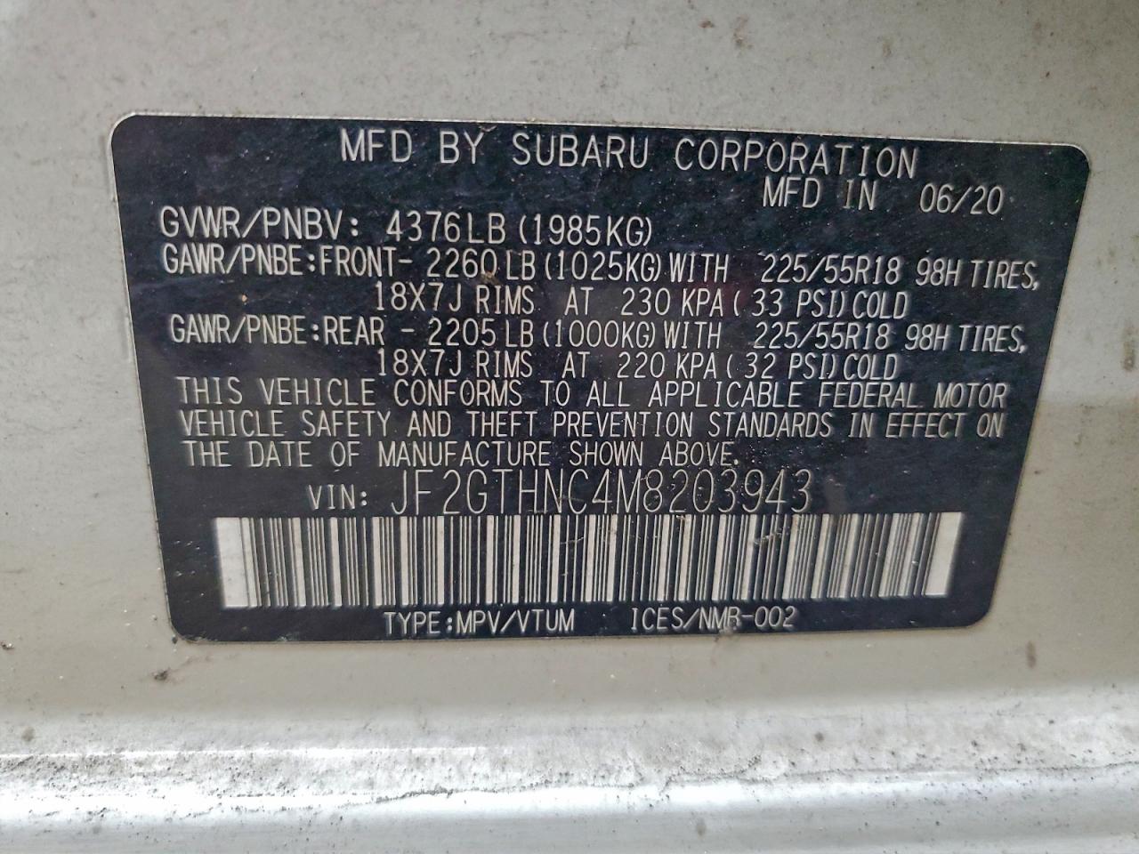 SUBARU CROSSTREK LIMITED