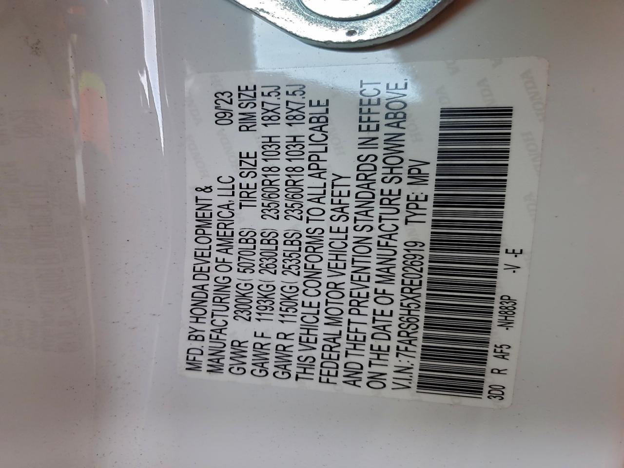 Lot #3301874454 2024 HONDA CR-V SPORT