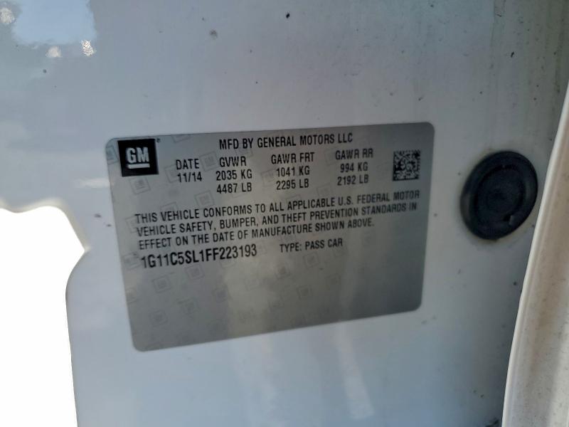 2015 CHEVROLET MALIBU 1LT #3318885945