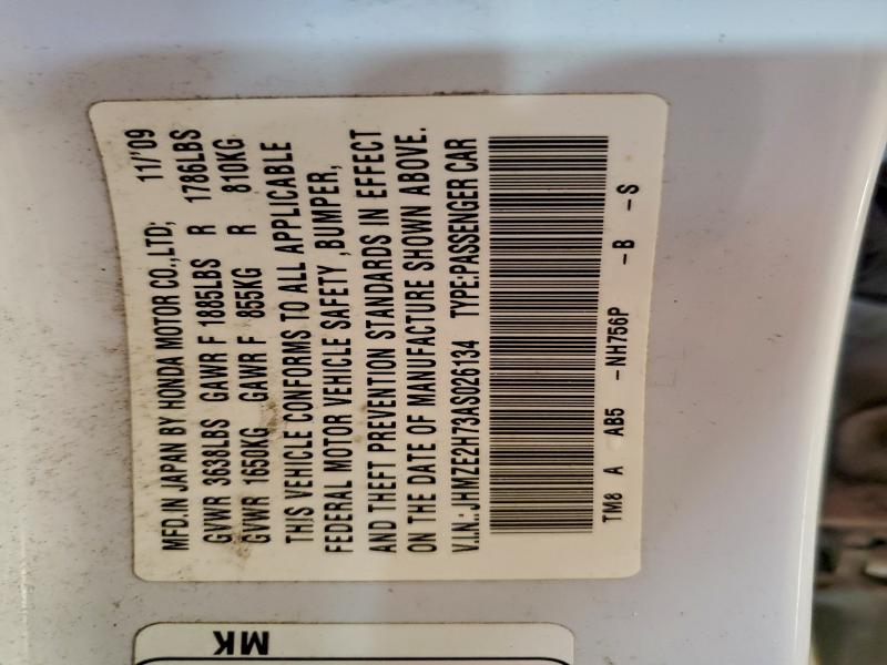 2010 HONDA INSIGHT EX #3316836685