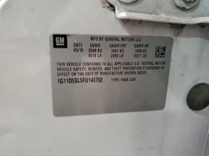 2015 CHEVROLET MALIBU 2LT #3303996684