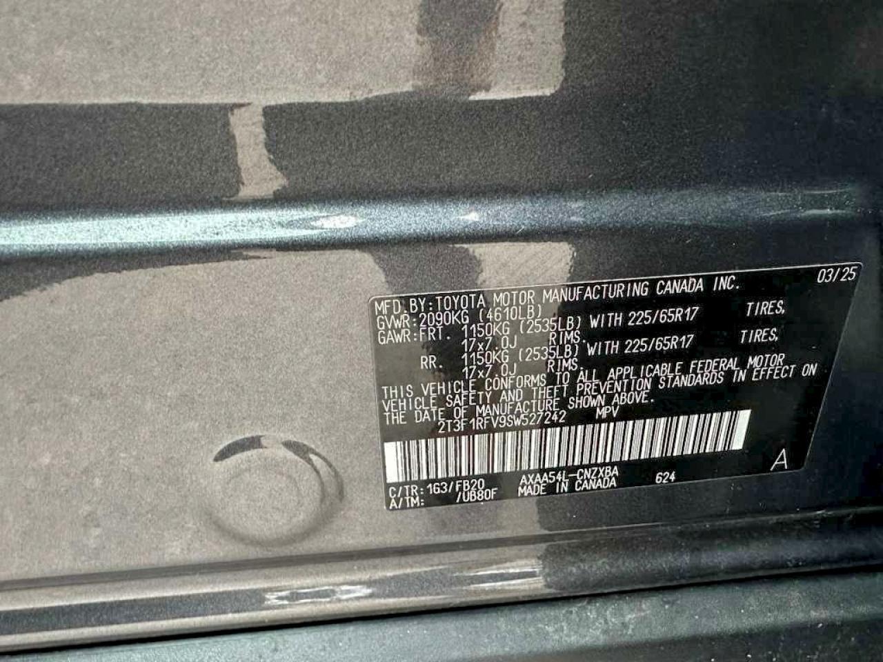 Lot #3304539453 2025 TOYOTA RAV4 LE