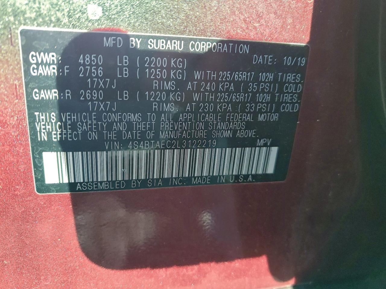 SUBARU OUTBACK PREMIUM