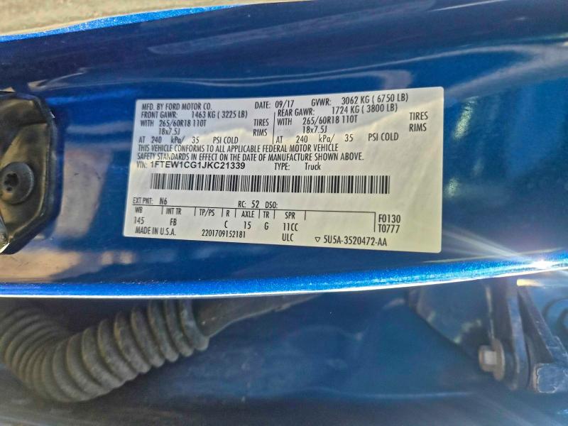 2018 FORD F150 SUPER #3303563928