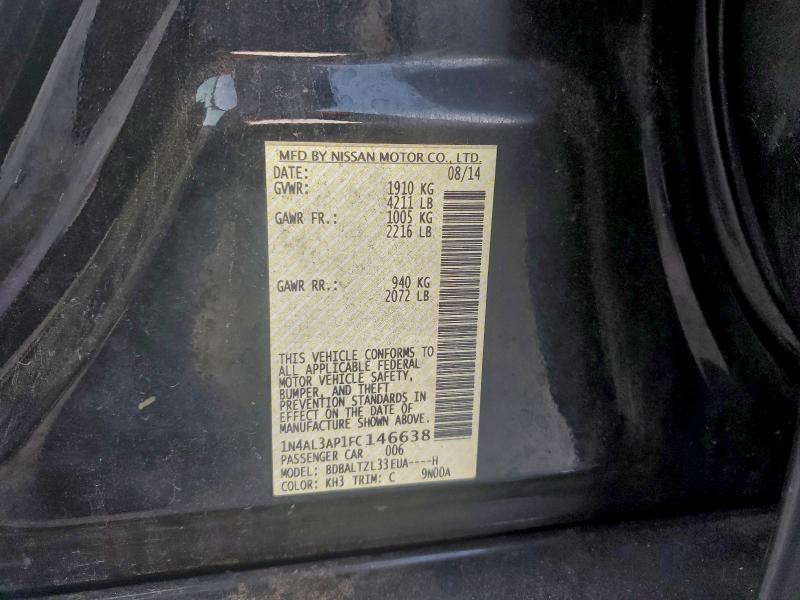 2015 NISSAN ALTIMA 2.5 #3318879928