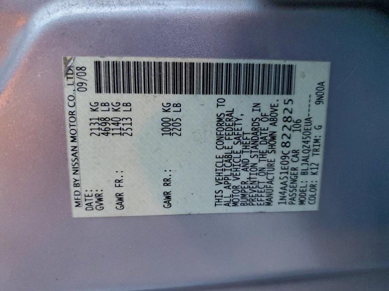 2009 NISSAN MAXIMA #3310357962