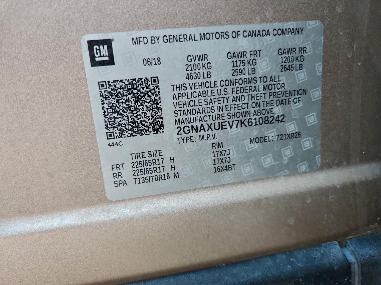 CHEVROLET EQUINOX LT