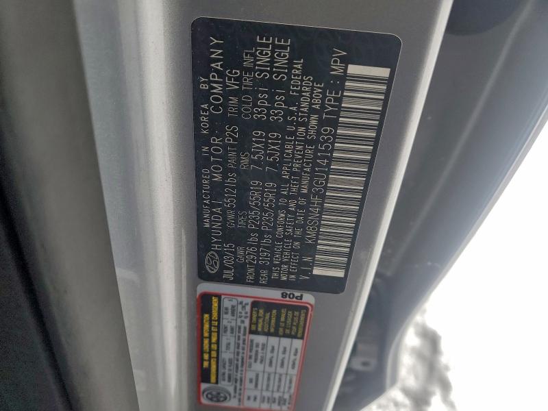 2016 HYUNDAI SANTA FE S #3310617292