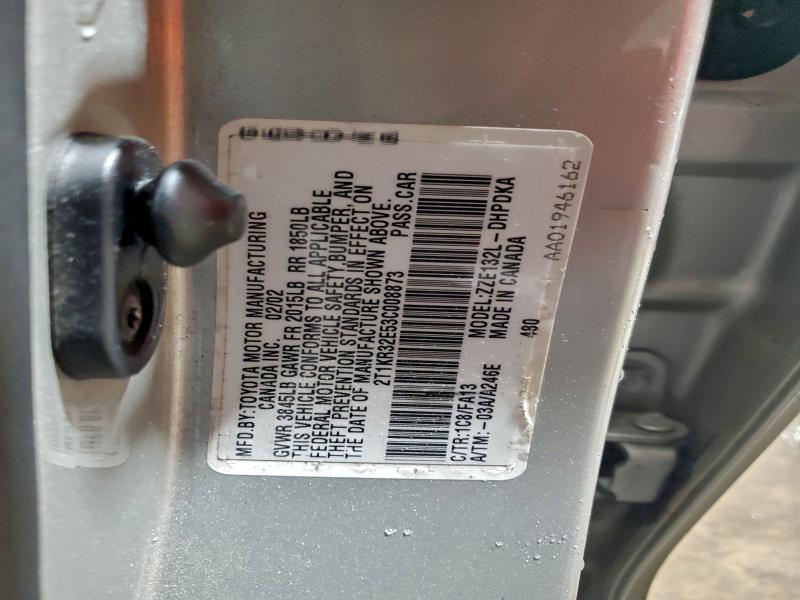 2003 TOYOTA MATRIX #3311696277