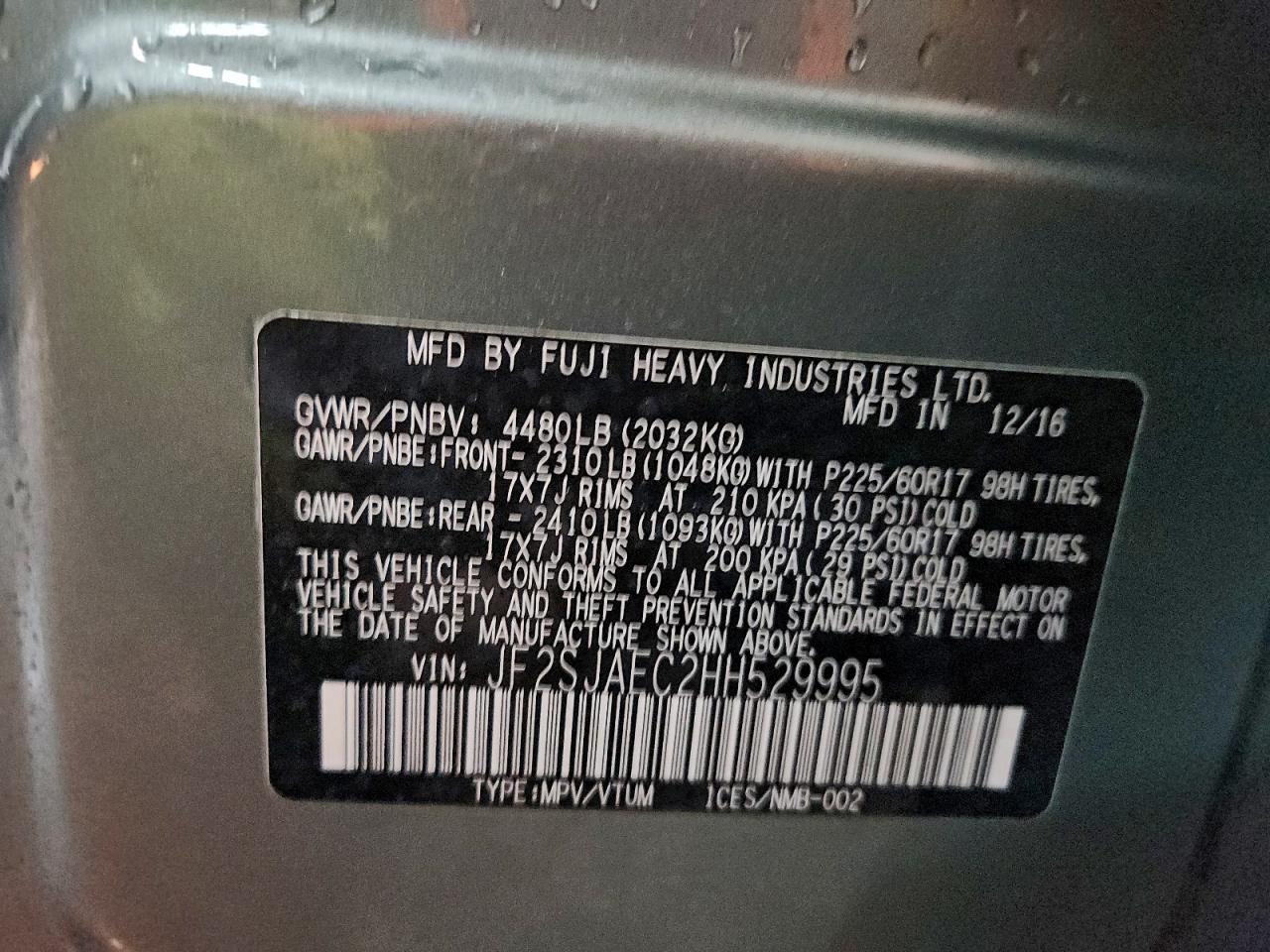 SUBARU FORESTER 2.5I PREMIUM