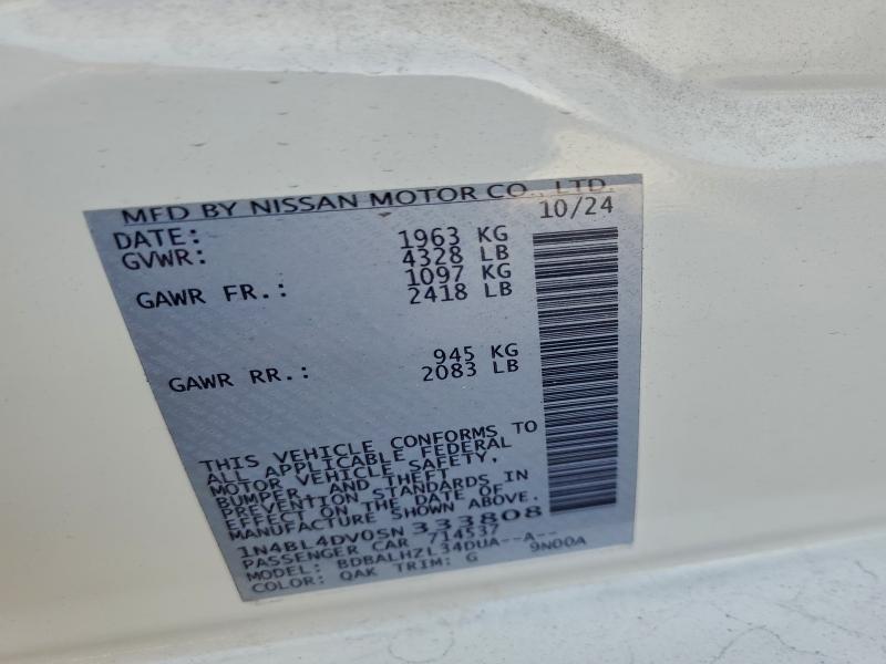 2025 NISSAN ALTIMA SV #3310326041