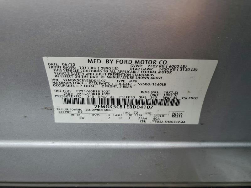 2014 FORD FLEX SEL #3311551289