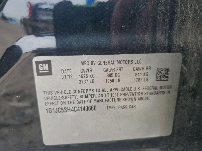 2012 CHEVROLET SONIC LT #3304738955