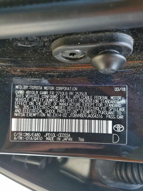 2018 TOYOTA MIRAI #3319215712