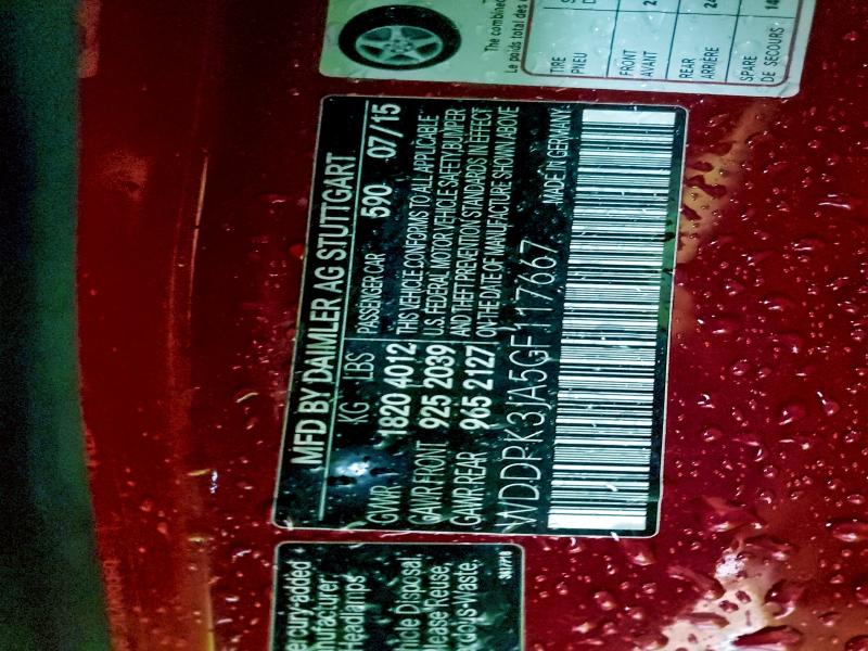 2016 MERCEDES-BENZ SLK 300 #3304535446