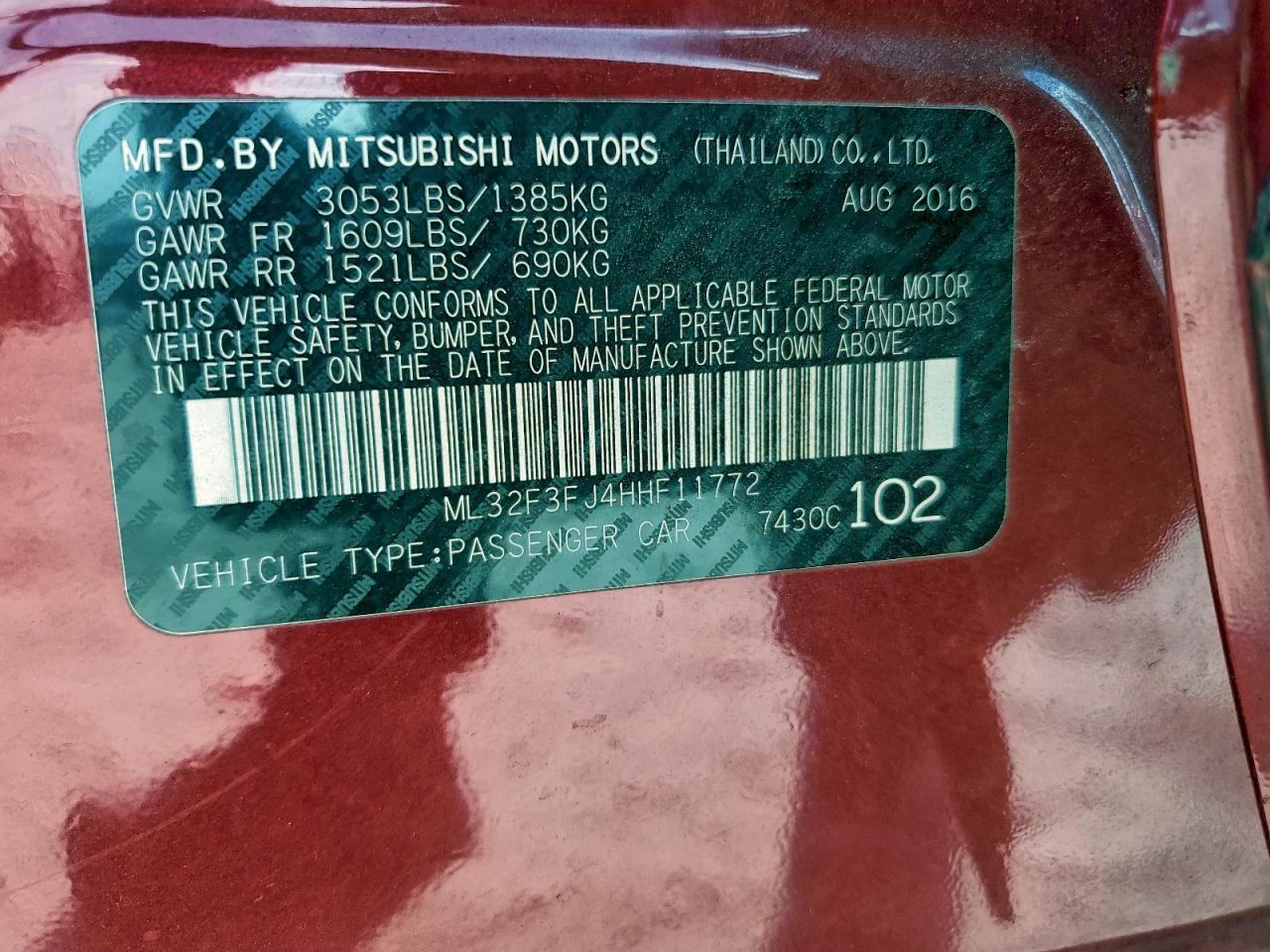 MITSUBISHI MIRAGE G4 ES