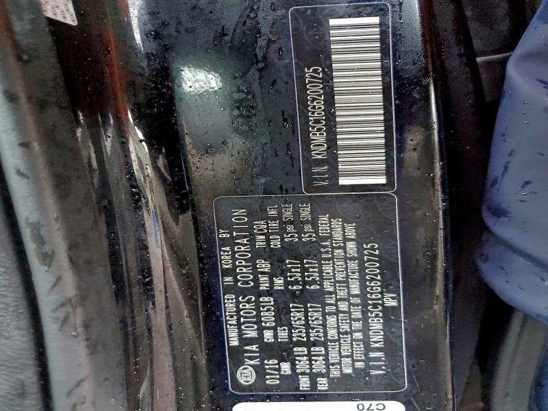 2016 KIA SEDONA LX #3319237731