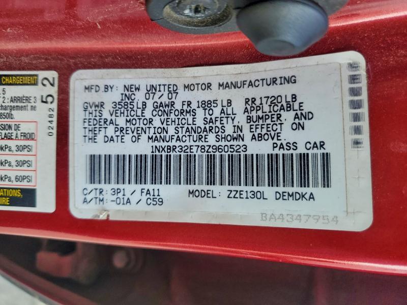 2008 TOYOTA COROLLA CE #3304616445