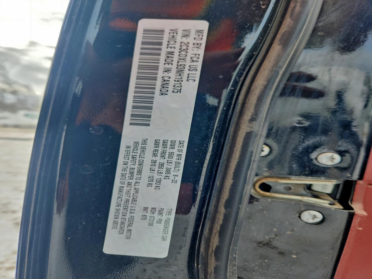 Lot #3309324992 2022 DODGE CHARGER SR