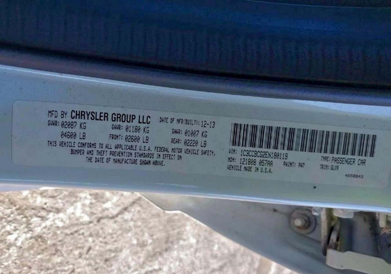 Lot #3310329986 2014 CHRYSLER 200 LIMITE