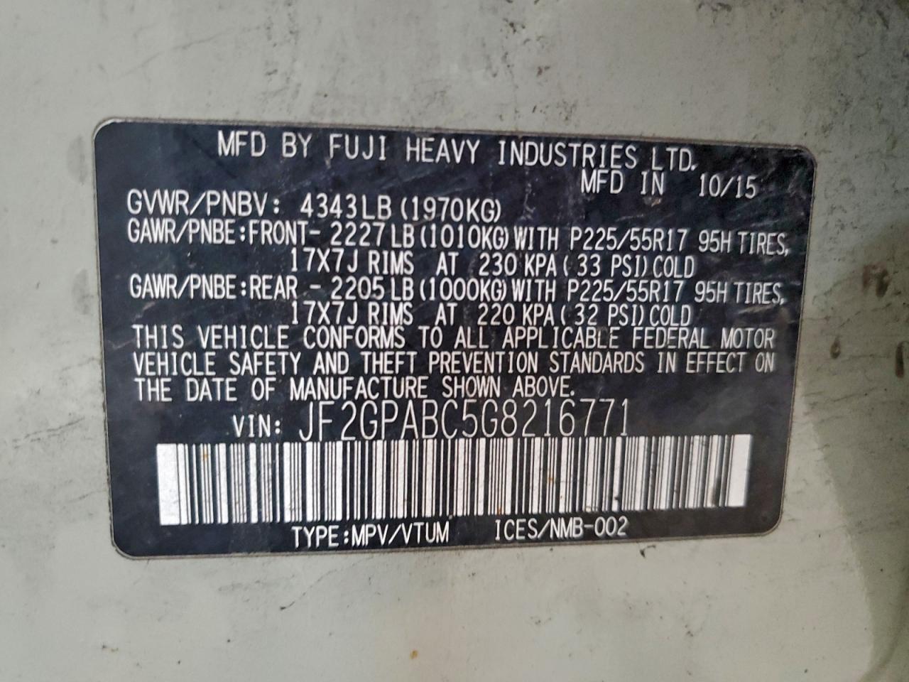 SUBARU CROSSTREK PREMIUM