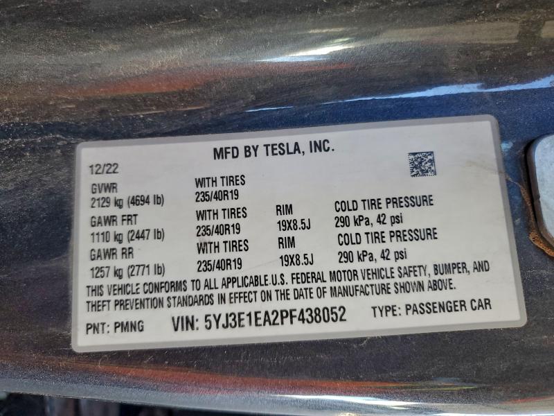 2023 TESLA MODEL 3 #3315903081