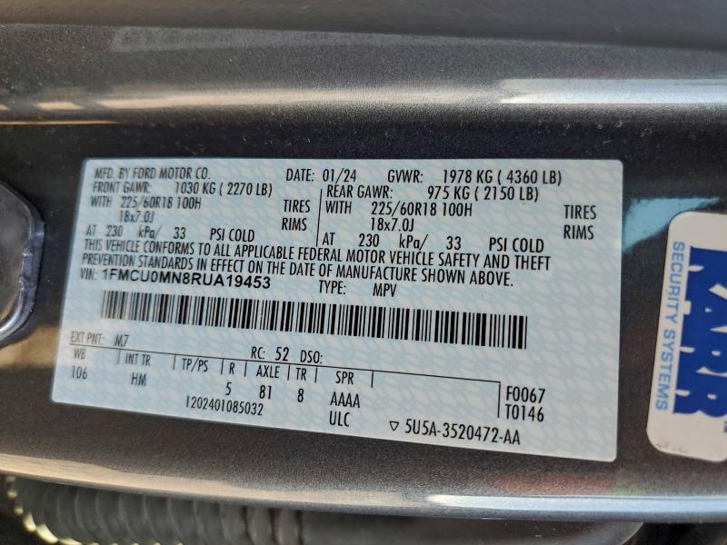 2024 FORD ESCAPE ST #3315714346