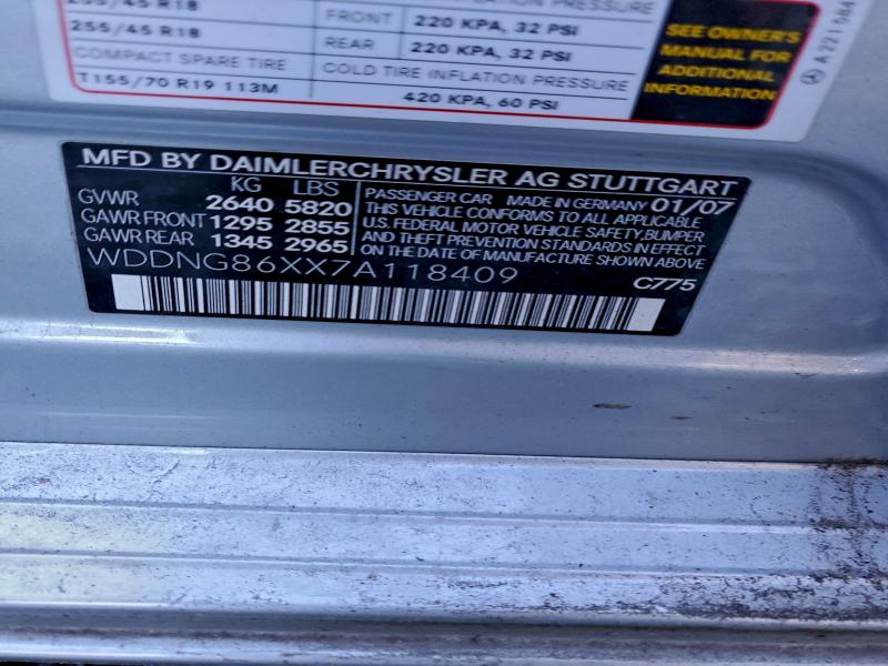 2007 MERCEDES-BENZ S 550 4MAT #3310396975