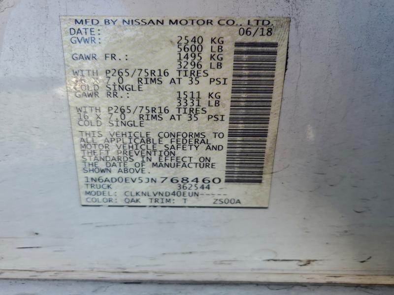 2018 NISSAN FRONTIER S #3304633948