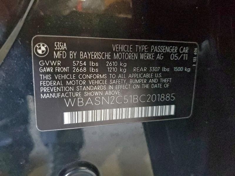 2011 BMW 535 GT #3310414030