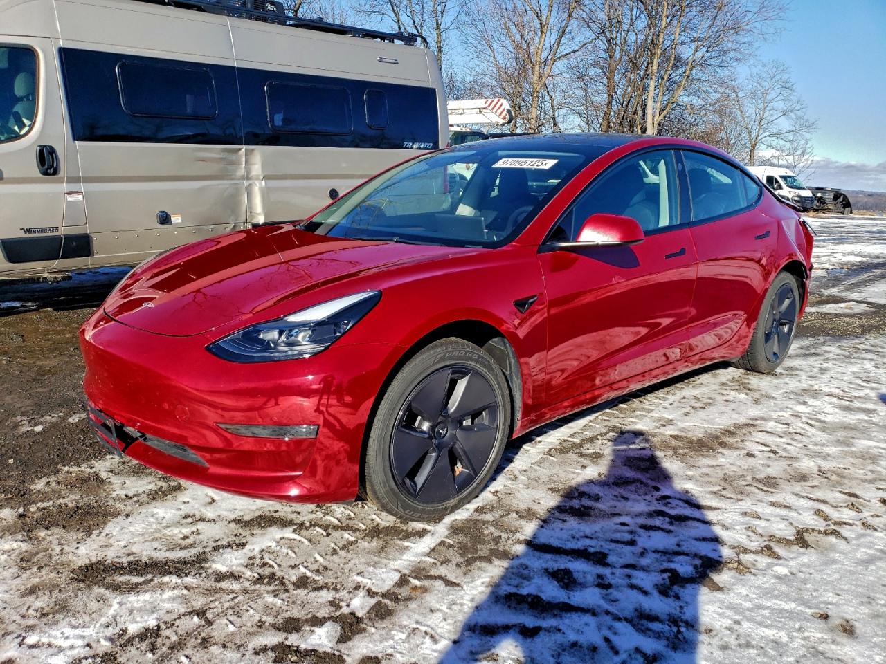 Lot #3316716476 2023 TESLA MODEL 3
