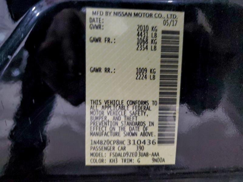 2017 NISSAN LEAF S #3311517287