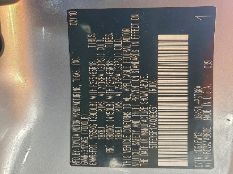 2010 TOYOTA TUNDRA CRE #3304655919